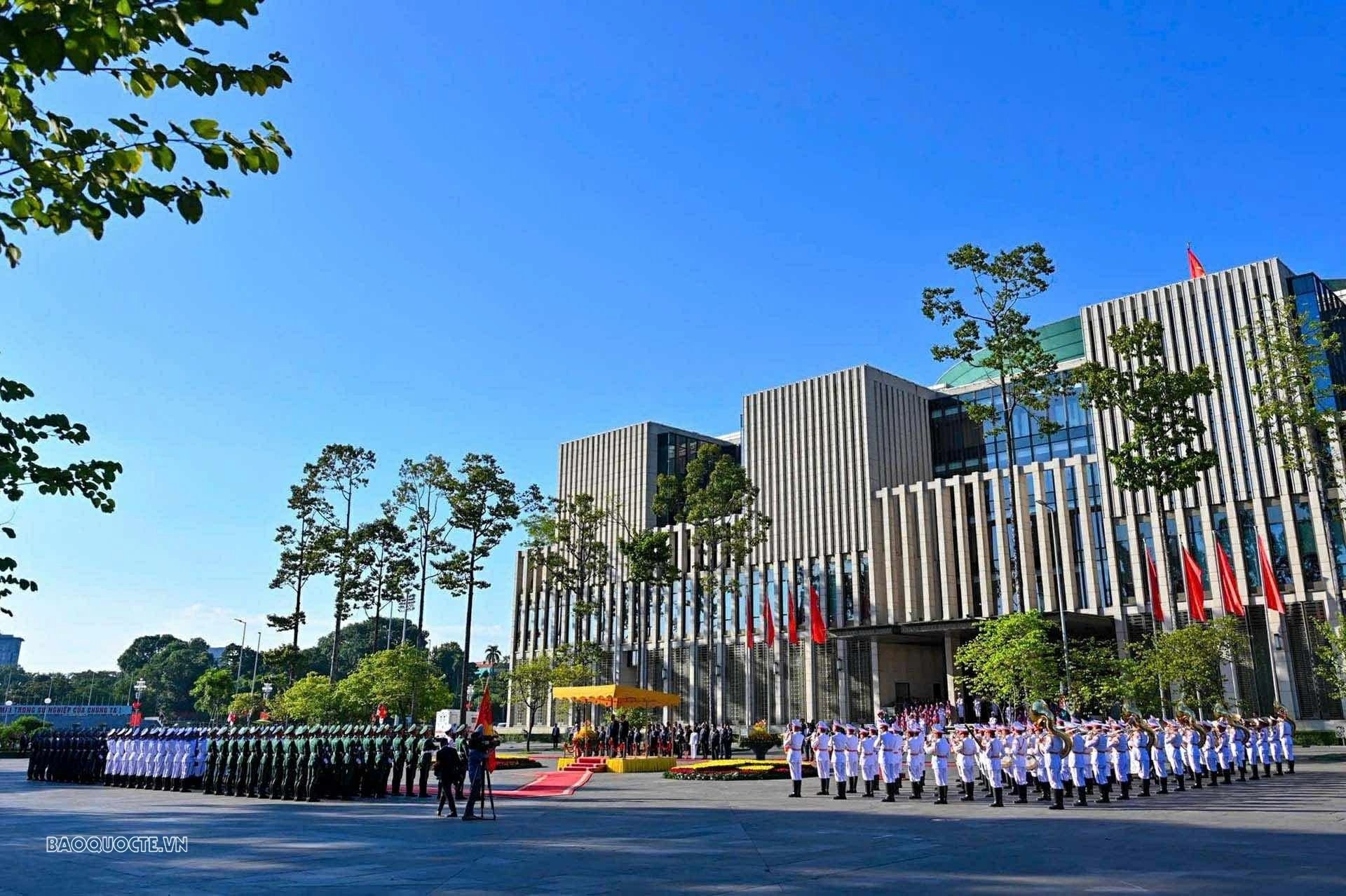 Tổng Bí thư, Chủ tịch nước Tô Lâm và Phu nhân chủ trì lễ đón chính thức Tổng thống Panama và Phu nhân