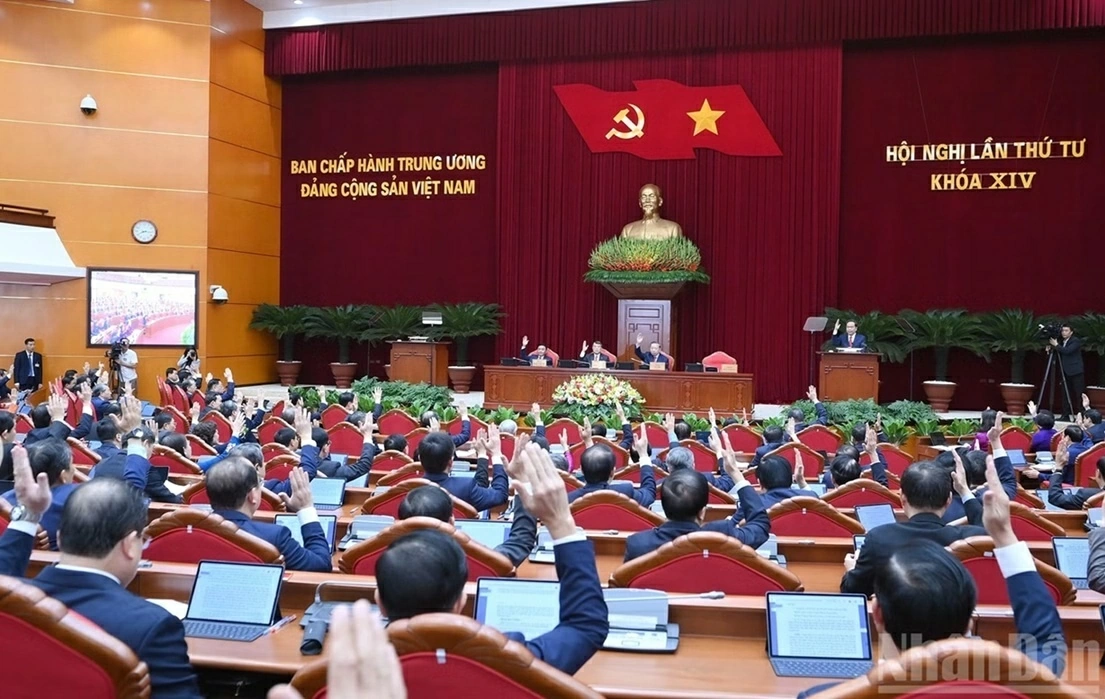 Thông cáo báo chí về ngày làm việc thứ hai Hội nghị lần thứ tư Ban Chấp hành Trung ương Đảng khoá XIV Thông cáo báo chí về ngày làm việc thứ hai Hội nghị lần thứ tư Ban Chấp hành Trung ương Đảng khoá XIV