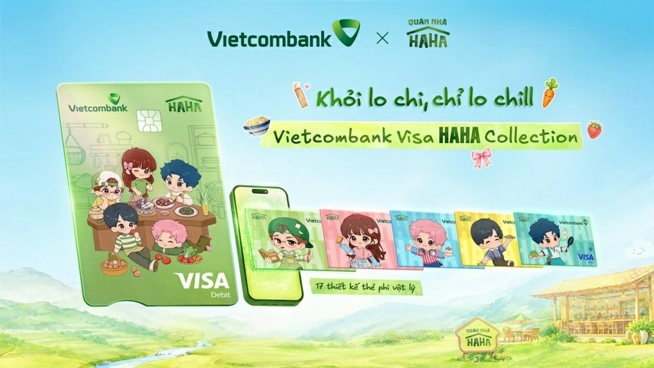 Vietcombank ra mắt Quán Nhà Haha và giới thiệu bộ sưu tập thẻ ghi nợ quốc tế Vietcombank Visa Haha Collection Vietcombank ra mắt Quán Nhà Haha và giới thiệu bộ sưu tập thẻ ghi nợ quốc tế Vietcombank Visa Haha Collection
