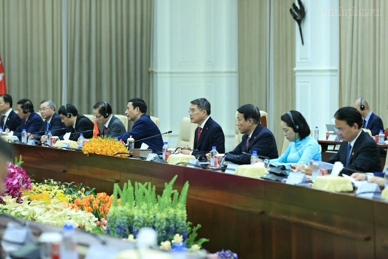 Thủ tướng Lê Minh Hưng hội đàm với Thủ tướng Campuchia Hun Manet