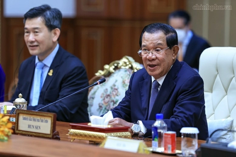 Thủ tướng Lê Minh Hưng hội kiến Chủ tịch Đảng Nhân dân Campuchia, Chủ tịch Thượng viện Campuchia Hun Sen