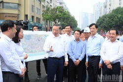 Tổng Bí thư, Chủ tịch nước Tô Lâm kiểm tra công trình, dự án trọng điểm của Hà Nội