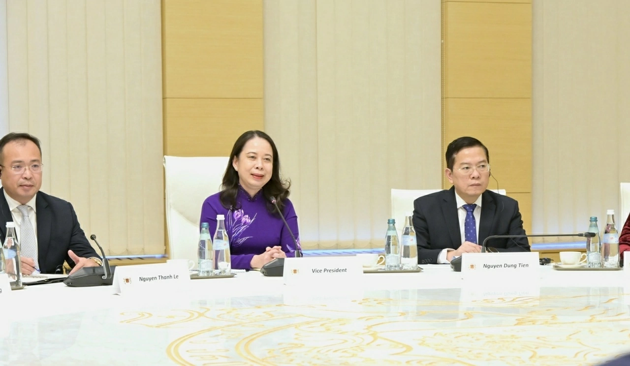 Phó Chủ tịch nước Võ Thị Ánh Xuân hội đàm với Thủ tướng Georgia
