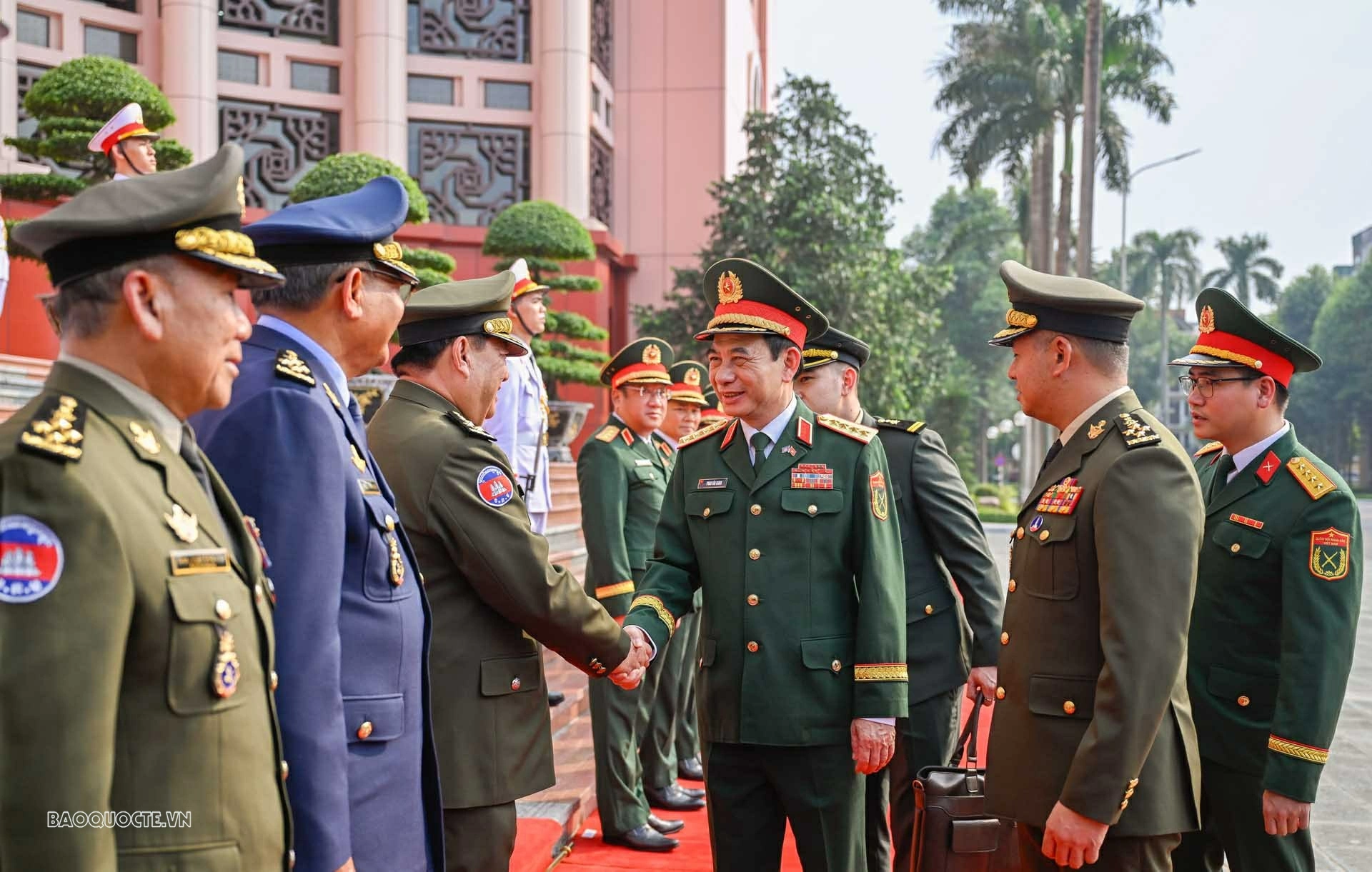 Đại tướng Phan Văn Giang chủ trì lễ chính thức Phó Thủ tướng, Bộ trưởng Quốc phòng Campuchia