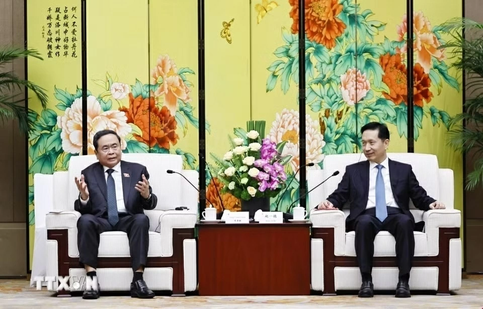 Chủ tịch Quốc hội Trần Thanh Mẫn tiếp Bí thư tỉnh ủy Thiểm Tây (Trung Quốc)