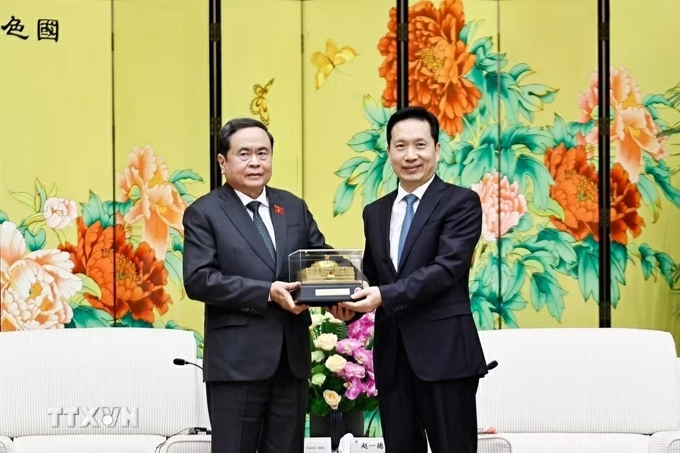 Chủ tịch Quốc hội Trần Thanh Mẫn tiếp Bí thư tỉnh ủy Thiểm Tây (Trung Quốc)