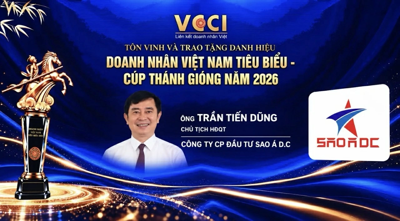 Doanh nhân ngành logistics Trần Tiến Dũng được vinh danh danh hiệu 'Doanh nhân Việt Nam tiêu biểu - Cúp Thánh Gióng năm 2026'