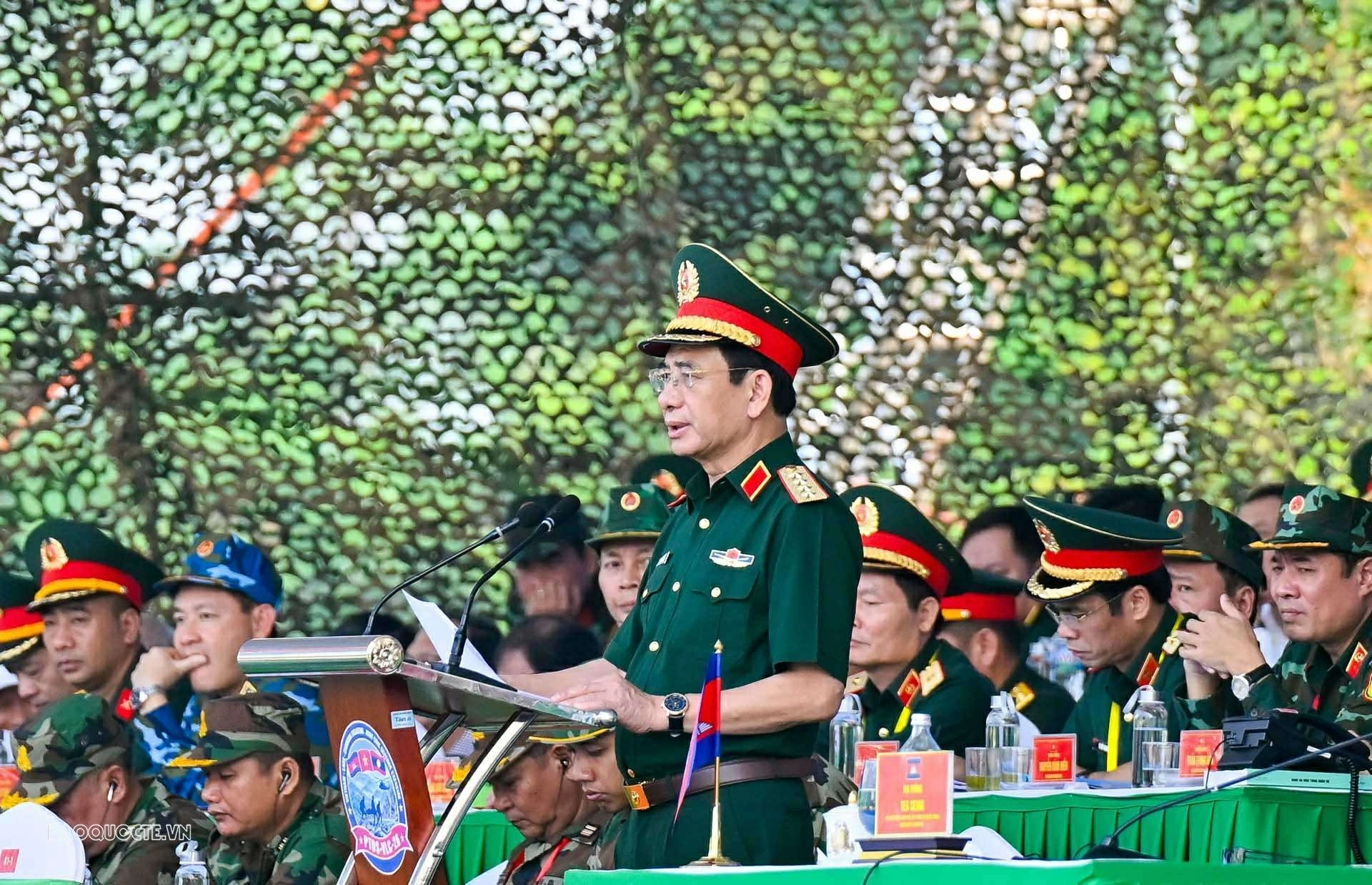 Quân đội Việt Nam - Lào - Campuchia diễn tập chung về phòng thủ dân sự