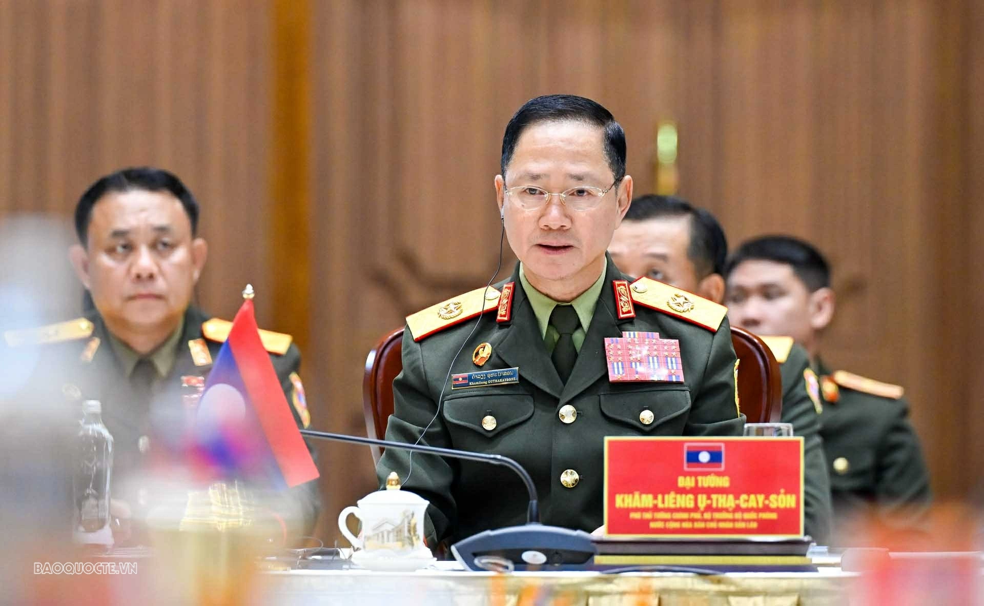 Bộ trưởng Quốc phòng Việt Nam Lào-Campuchia gặp nhau tại Hà Nội