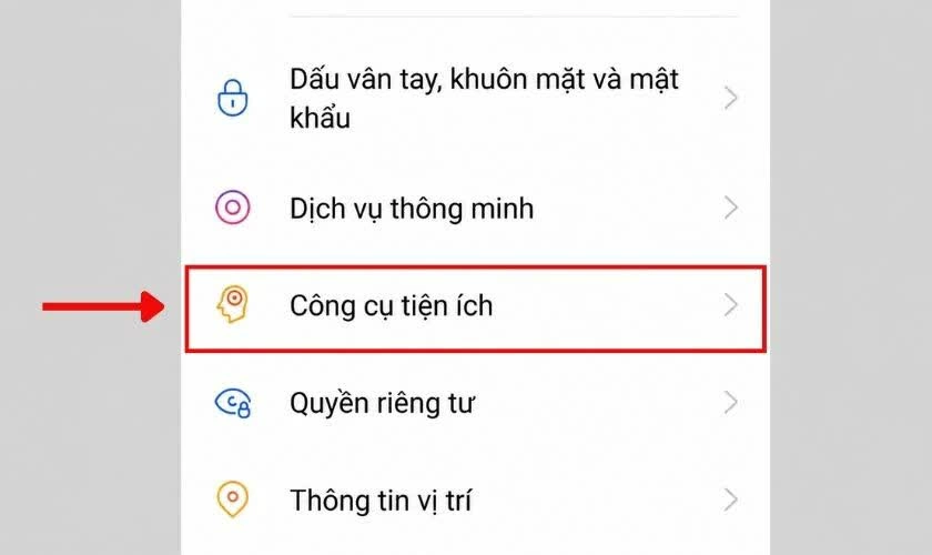 Truy cập Cài đặt trên điện thoại.