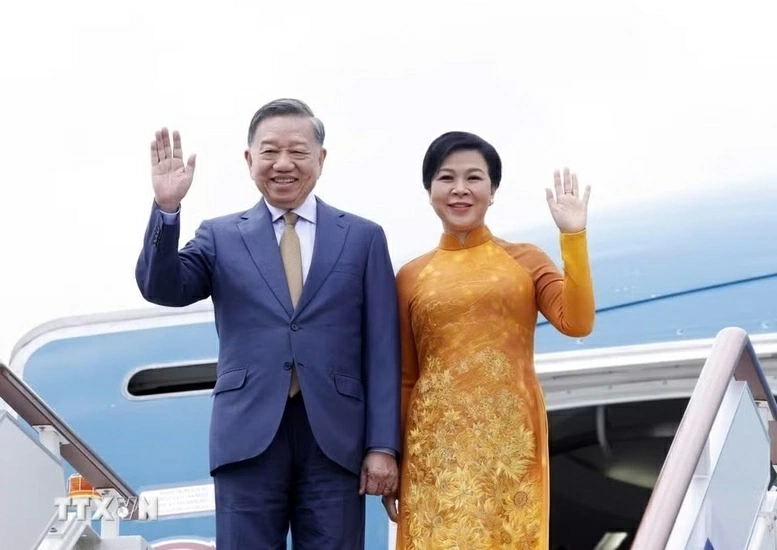 Tổng Bí thư, Chủ tịch nước Tô Lâm cùng Phu nhân và đoàn đại biểu cấp cao Việt Nam sẽ thăm cấp Nhà nước Vương quốc Đan Mạch, thăm chính thức Liên minh Châu Âu và Vương quốc Bỉ từ ngày 19-24/10. (Nguồn: TTXVN)