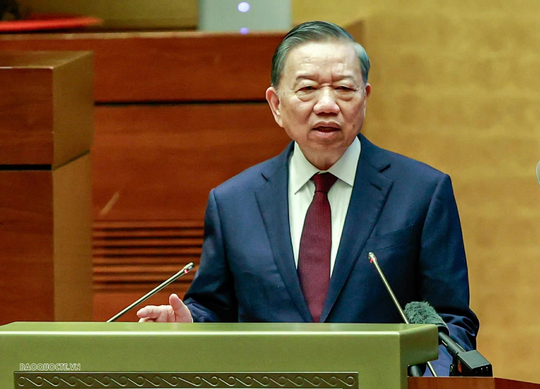 Tổng Bí thư, Chủ tịch nước Tô Lâm phát biểu chỉ đạo tại Hội nghị. (Ảnh: Thành Long) Tổng Bí thư, Chủ tịch nước Tô Lâm phát biểu chỉ đạo tại Hội nghị. (Ảnh: Thành Long)