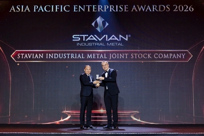Stavian Industrial Metal nhận cú đúp giải thưởng tại APEA 2026