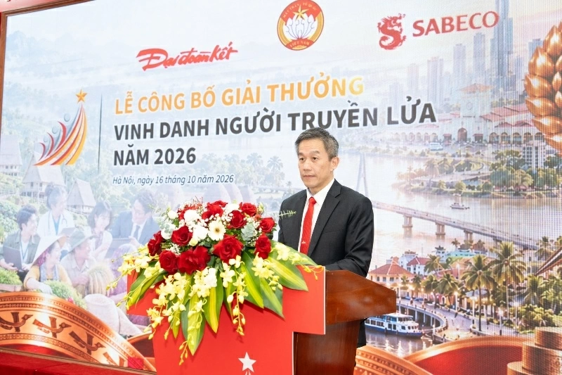 UBTW MTTQ và Sabeco công bố giải thưởng 'Vinh danh người truyền lửa năm 2026