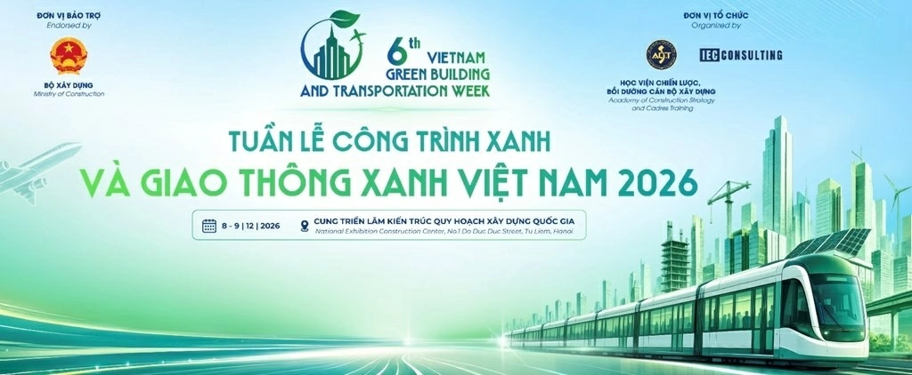Tuần lễ Công trình Xanh và Giao thông Xanh Việt Nam 2026 (VGBTW 2026) dự kiến diễn ra trong hai ngày 8 và 9/12 tại Hà Nội. (Nguồn: BTC)