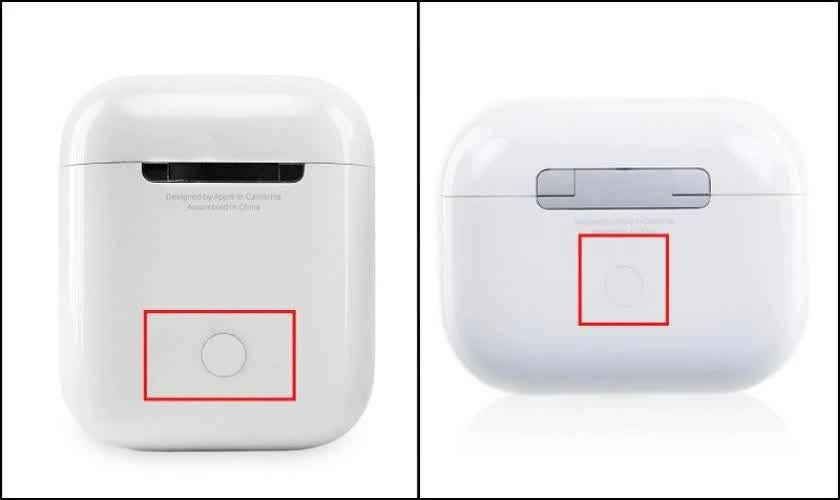 Đặt AirPods vào hộp sạc và mở nắp.