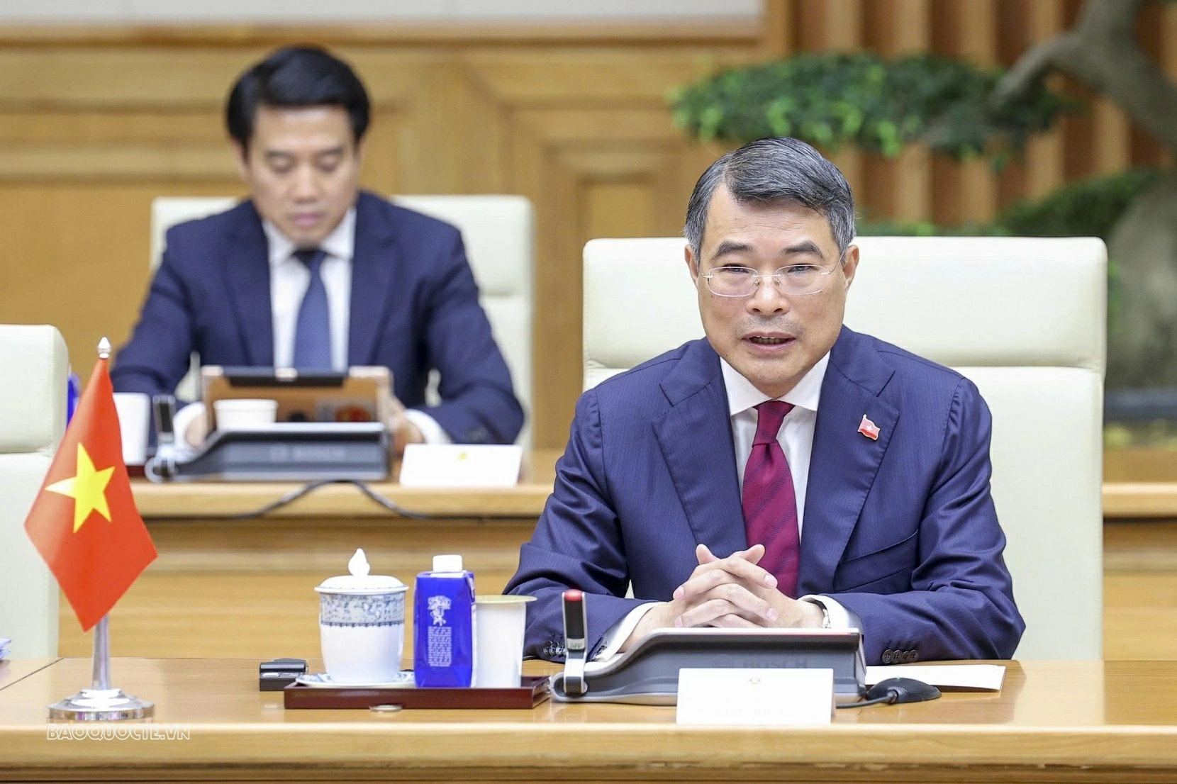 Thủ tướng Chính phủ Lê Minh Hưng phát biểu tại buổi làm việc. (Ảnh: Thành Long) Thủ tướng Chính phủ Lê Minh Hưng phát biểu tại buổi làm việc. (Ảnh: Thành Long)