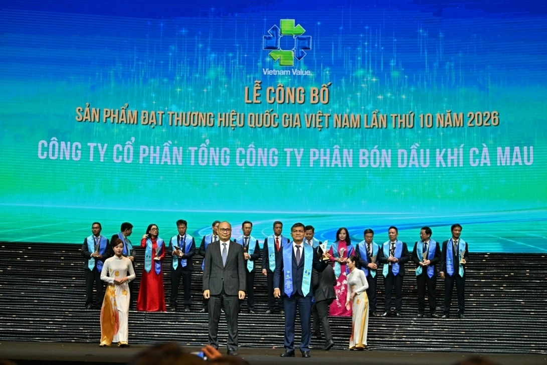 5 đơn vị thành viên PETROVIETNAM đạt Thương hiệu quốc gia Việt Nam 2026 khẳng định uy tín, chất lượng sản phẩm, dịch vụ và năng lực cạnh tranh
