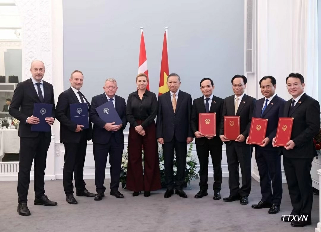 Tổng Bí thư, Chủ tịch nước Tô Lâm hội đàm với Thủ tướng Đan Mạch Mette Frederiksen