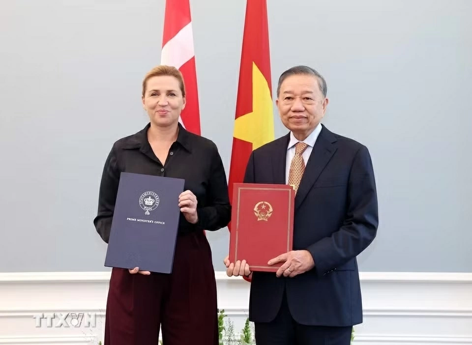 Tổng Bí thư, Chủ tịch nước Tô Lâm hội đàm với Thủ tướng Đan Mạch Mette Frederiksen