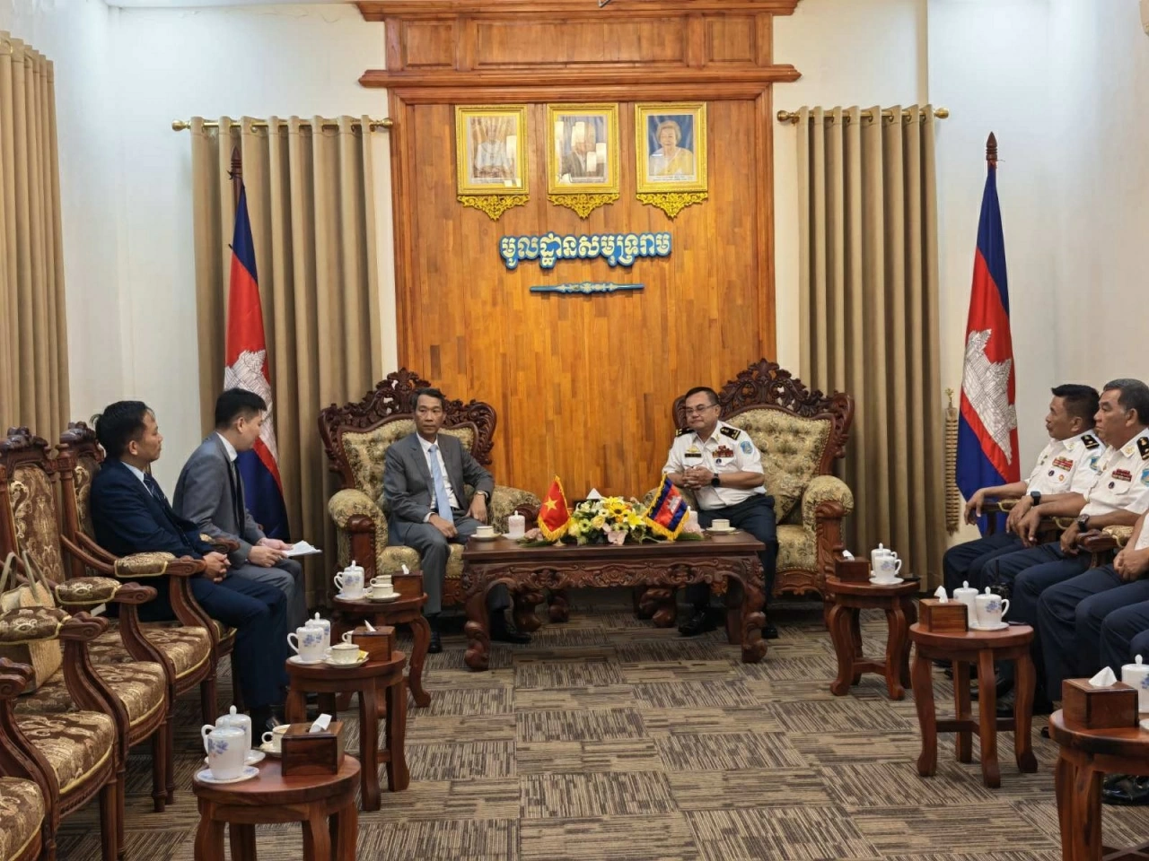 Quang cảnh buổi làm việc. (Nguồn: Tổng Lãnh sự quán Việt Nam tại Sihanoukville)