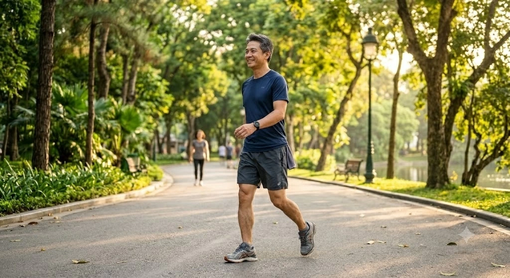 Đi bộ thế nào để an toàn và tốt cho sức khỏe tuổi già?