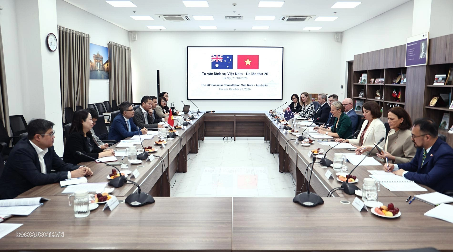 Toàn cảnh cuộc Tư vấn lãnh sự Việt Nam – Australia lần thứ 20. (Ảnh: Thành Long)