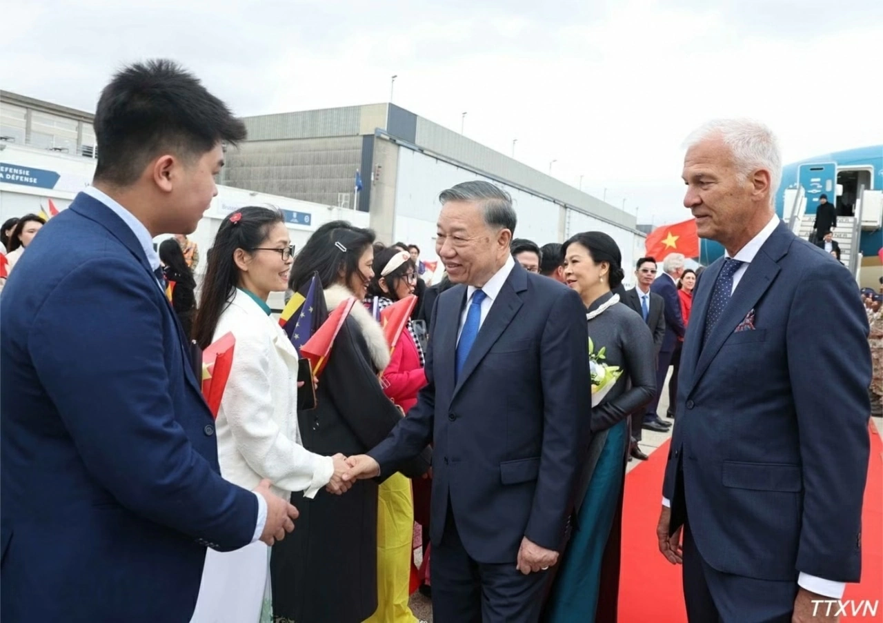 Tổng Bí thư, Chủ tịch nước Tô Lâm bắt đầu thăm chính thức Liên minh châu Âu và Vương quốc Bỉ