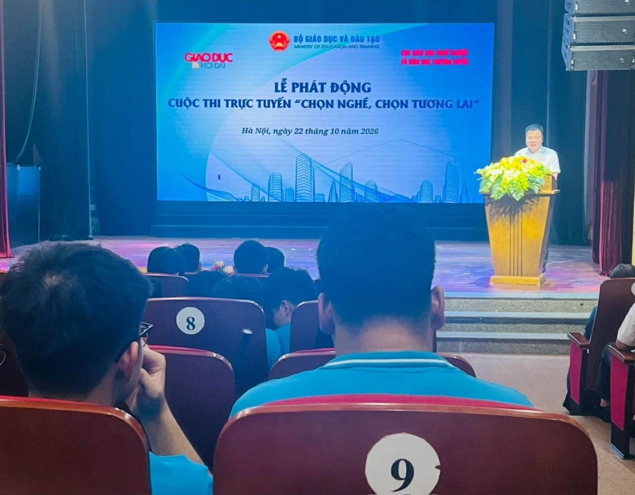 Phát động thi trực tuyến ‘Chọn nghề, chọn tương lai’