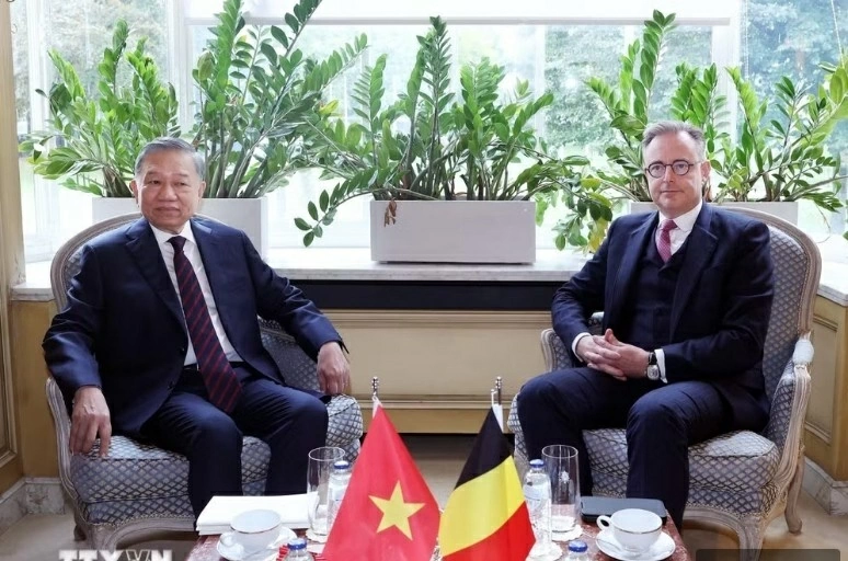 Tổng Bí thư, Chủ tịch nước Tô Lâm gặp hẹp Thủ tướng Bỉ Bart De Wever - Ảnh: TTXVN