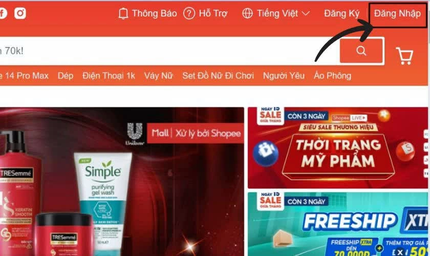 Mở trình duyệt trên máy tính và truy cập trang web. Mở trình duyệt trên máy tính và truy cập trang web.