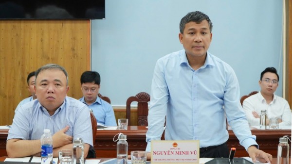 Thứ trưởng Thường trực, Trưởng Ban Thư ký Quốc gia APEC 2027 Nguyễn Minh Vũ rà soát công tác chuẩn bị Hội nghị ISOM APEC 2027 tại Gia Lai