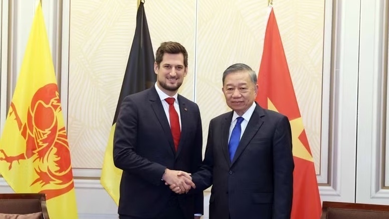 Tổng Bí thư, Chủ tịch nước Tô Lâm tiếp Bộ trưởng-Thủ hiến vùng Wallonie