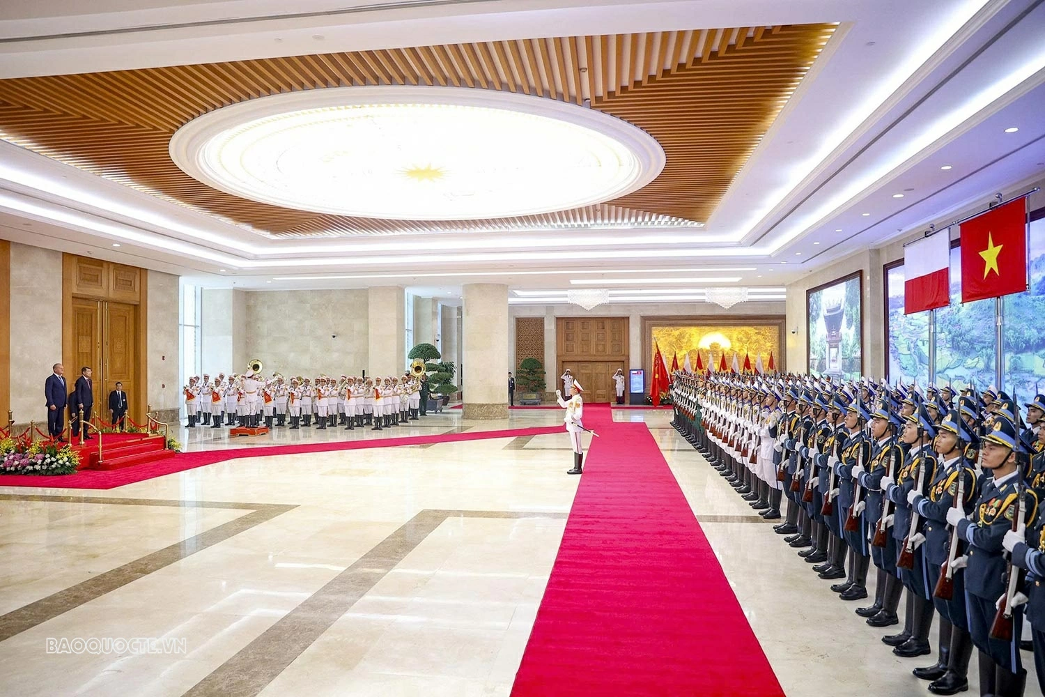 rụ sở Chính phủ, nơi diễn ra Lễ đón chính thức Thủ tướng 