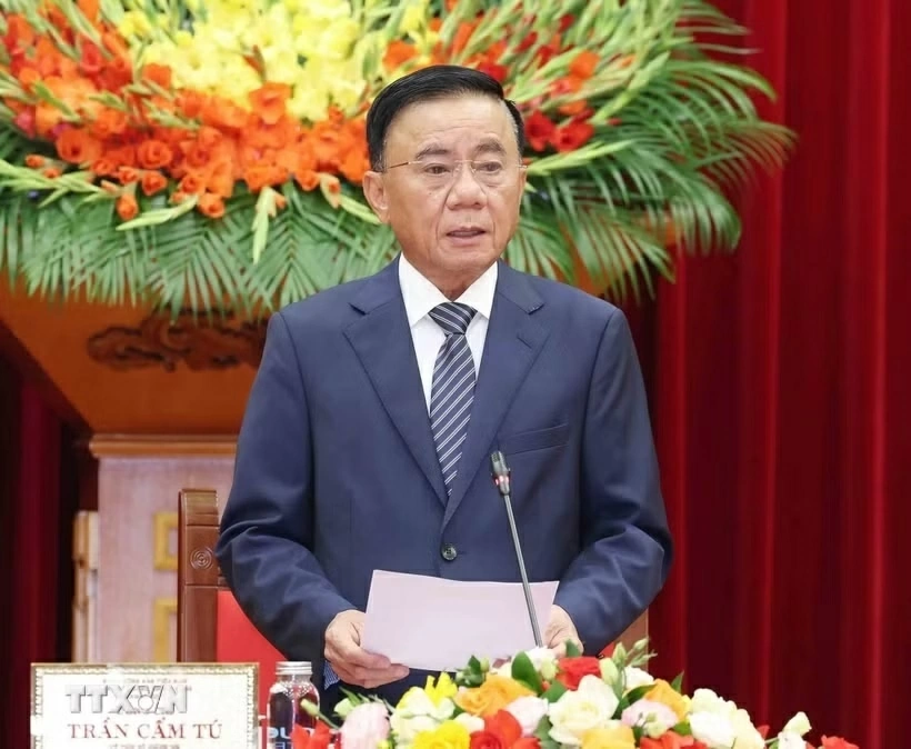 Đồng chí Thường trực Ban Bí thư Trần Cẩm Tú tiếp Đoàn lãnh đạo trẻ Đảng Nhân dân Campuchia sang nghiên cứu, trao đổi chuyên đề tại Việt Nam Đồng chí Thường trực Ban Bí thư Trần Cẩm Tú tiếp Đoàn lãnh đạo trẻ Đảng Nhân dân Campuchia sang nghiên cứu, trao đổi chuyên đề tại Việt Nam
