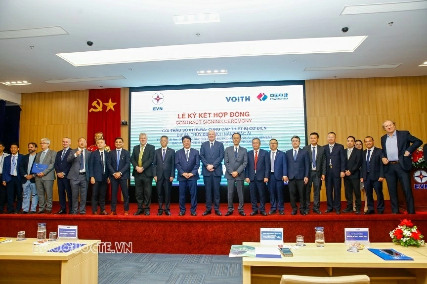 EVN ký kết hợp đồng cung cấp thiết bị cơ điện dự án Thủy điện tích năng Bác Ái