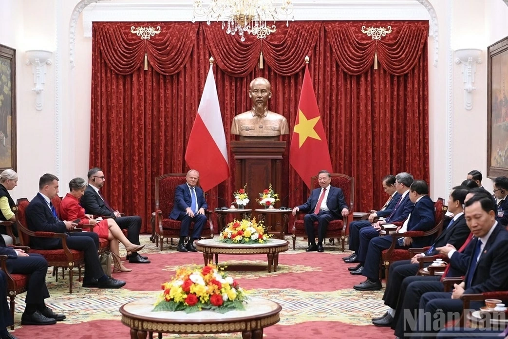 Tổng Bí thư, Chủ tịch nước Tô Lâm tiếp Thủ tướng Ba Lan Donald Tusk