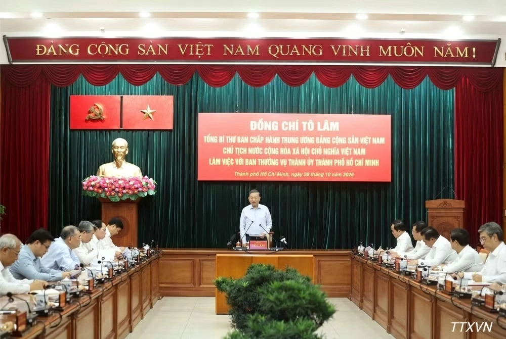 Tổng Bí thư, Chủ tịch nước Tô Lâm chỉ đạo TP. Hồ Chí Minh tái cấu trúc phát triển và chăm lo dân sinh Tổng Bí thư, Chủ tịch nước Tô Lâm chỉ đạo TP. Hồ Chí Minh tái cấu trúc phát triển và chăm lo dân sinh