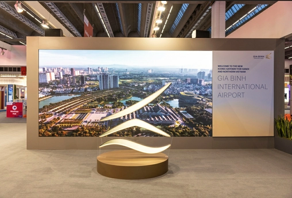 Gian hàng của Cảng hàng không quốc tế Gia Bình (GBIA tại Triển lãm Routes World 2026. Gian hàng của Cảng hàng không quốc tế Gia Bình (GBIA tại Triển lãm Routes World 2026.