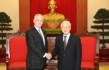 Party chief welcomes US Secretary of Defence