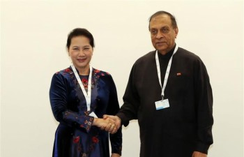 NA Chairwoman meets Sri Lankan Parliament Speaker on IPU-138 sidelines