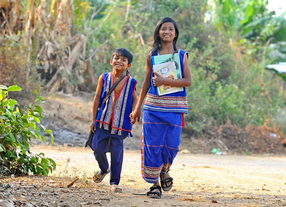 the happiness of going to school