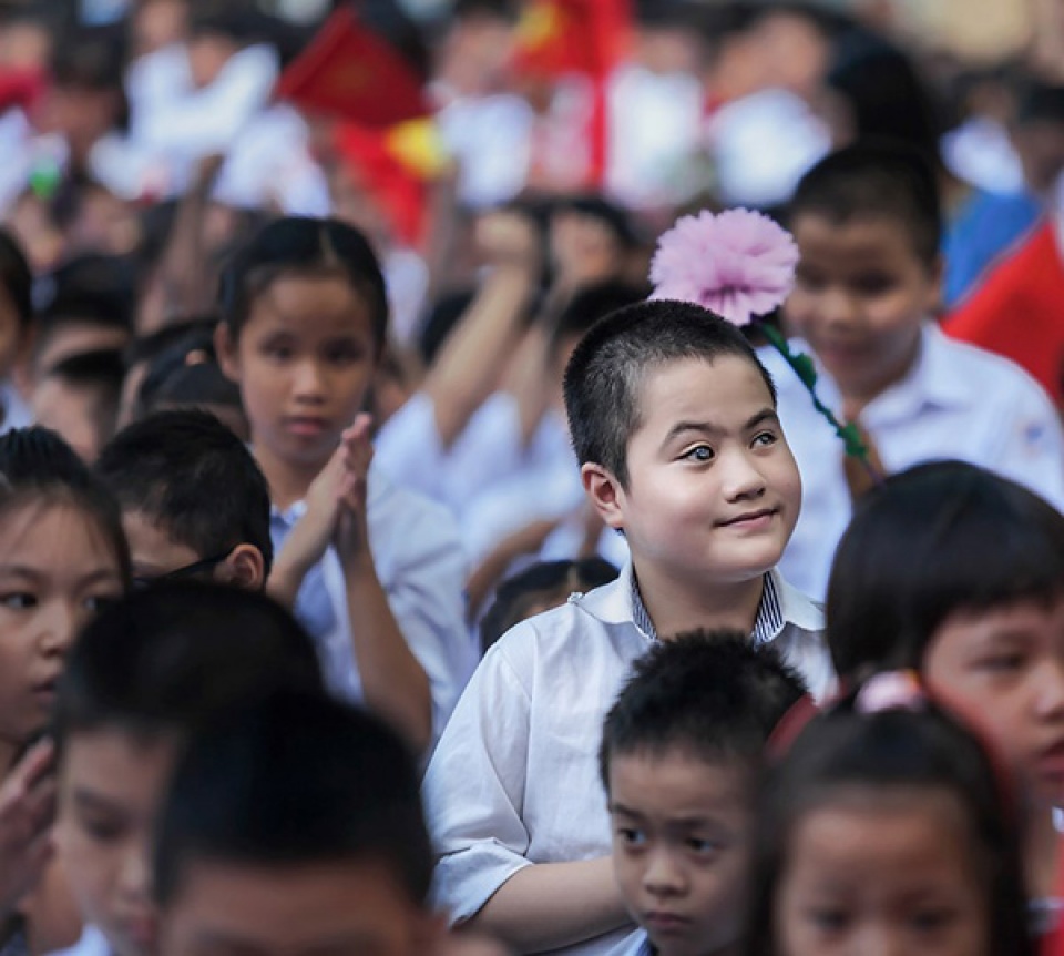 the happiness of going to school