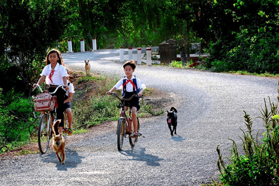 the happiness of going to school