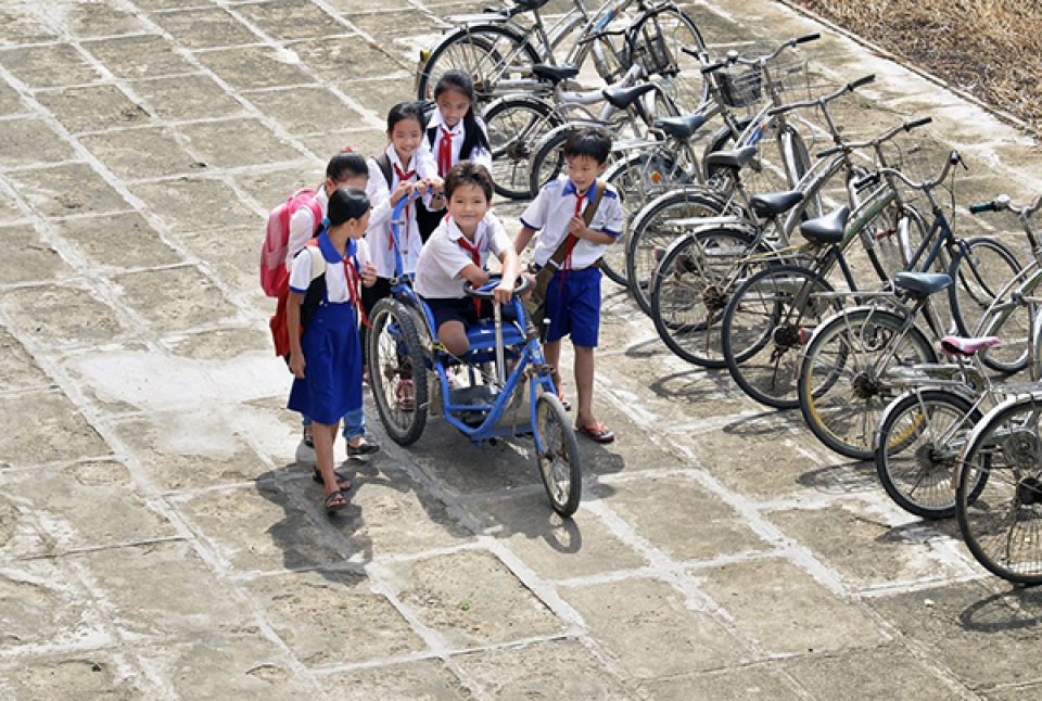 the happiness of going to school