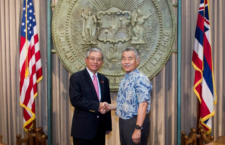 Đại sứ Phạm Quang Vinh thăm và làm việc tại Hawaii