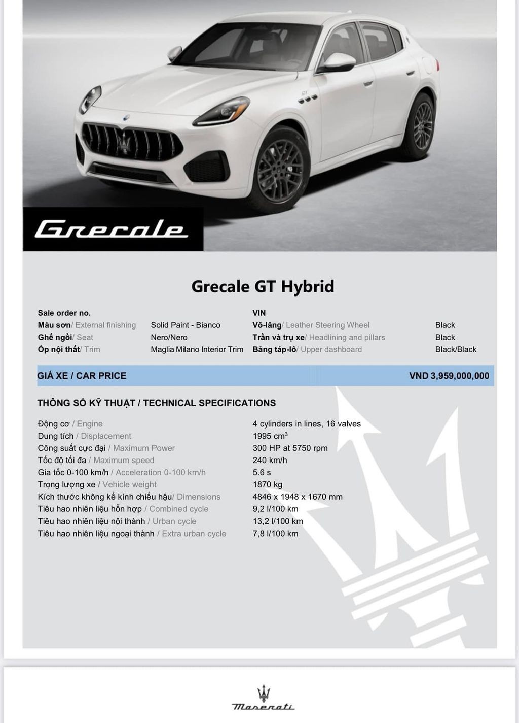 Maserati Grecale công bố giá bán tại Việt Nam, giá từ 3,95 tỷ đồng