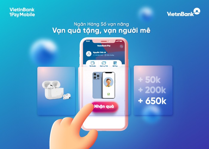 Đón 'cơn mưa' ưu đãi khi trải nghiệm VietinBank iPay Mobile
