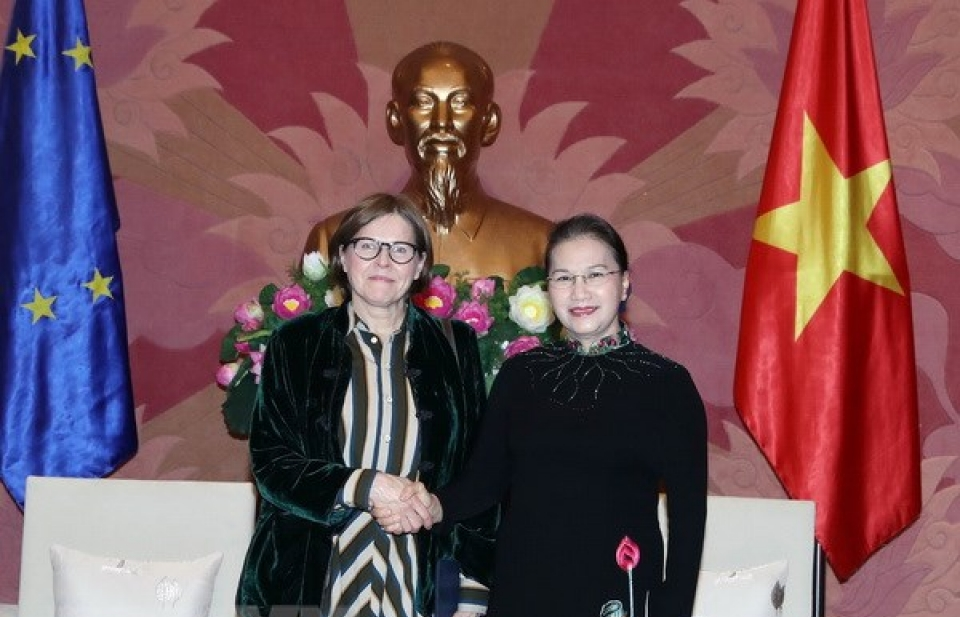 Chủ tịch Quốc hội Nguyễn Thị Kim Ngân tiếp Phó Chủ tịch Nghị viện châu Âu