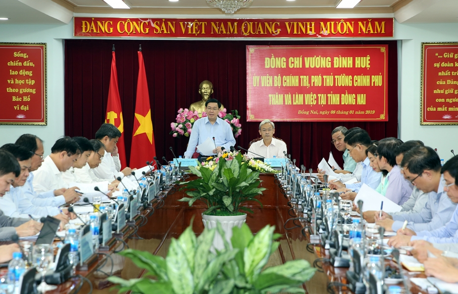 Phó Thủ tướng Vương Đình Huệ: Đồng Nai phát triển công nghiệp hóa cần gắn với đô thị hóa